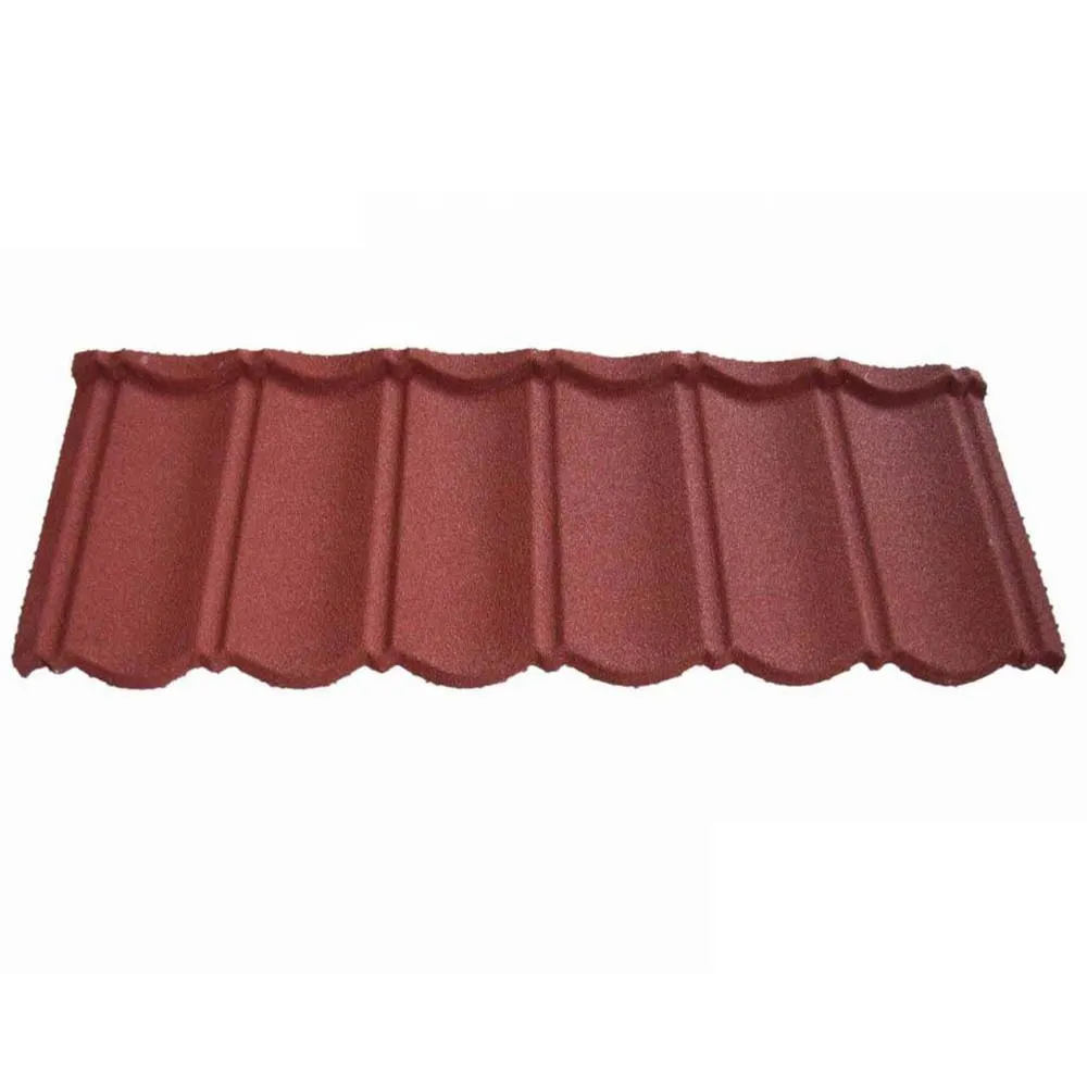 Plastic color sand coated metal roofing tile Metal Stone Coated Roof Tiles