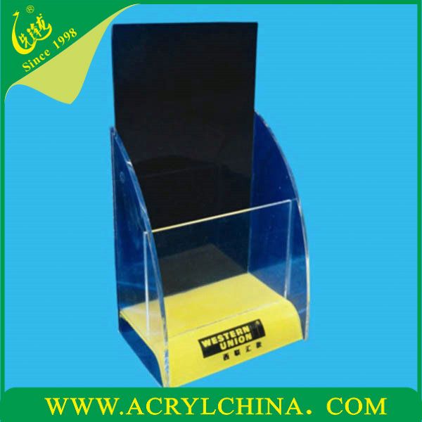 2013 Acrylic Brochure Holder Desktop Stationery Holder Manufacture