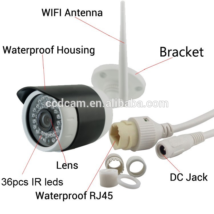 Беспроводной NVR комплект 720P Wifi IP камера Plug and play CCTV система