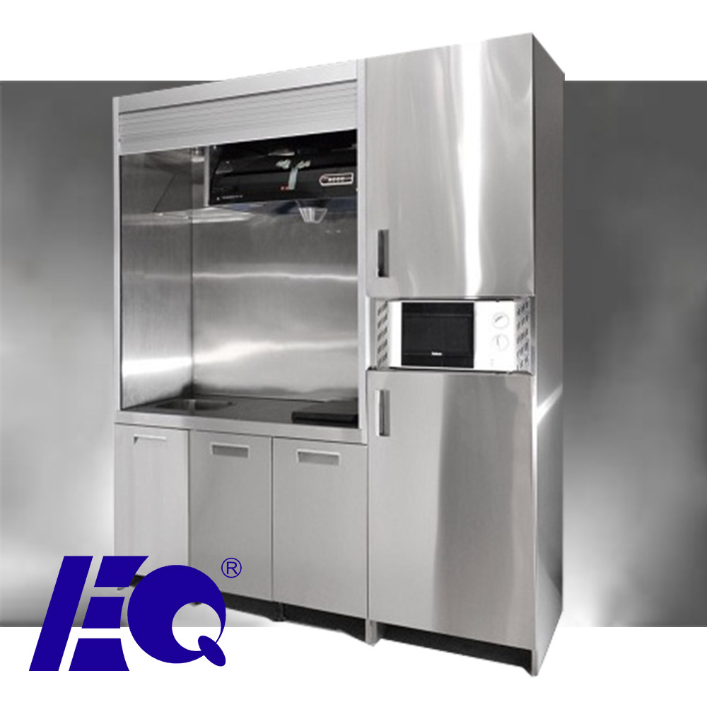 Открытый кухонный мини-буфетный шкаф OEM из нержавеющей стали для кухни