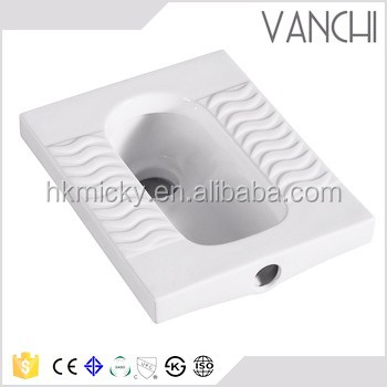 Eros sanitaryware индийские Размеры Керамическая гравитационная промывка приседаний унитаз пан без трапеции