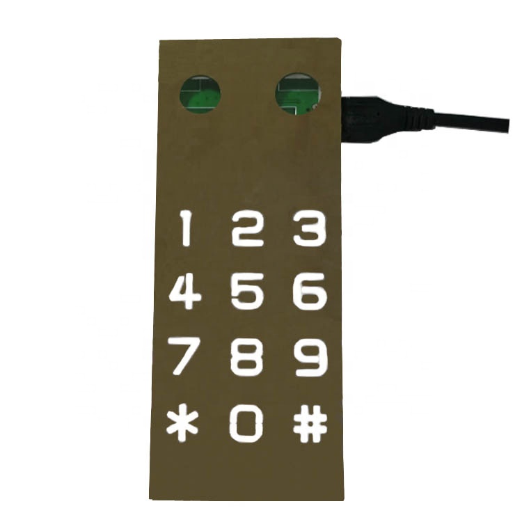 Металлическая Сенсорная панель клавиатуры со светодиодной подсветкой PCB