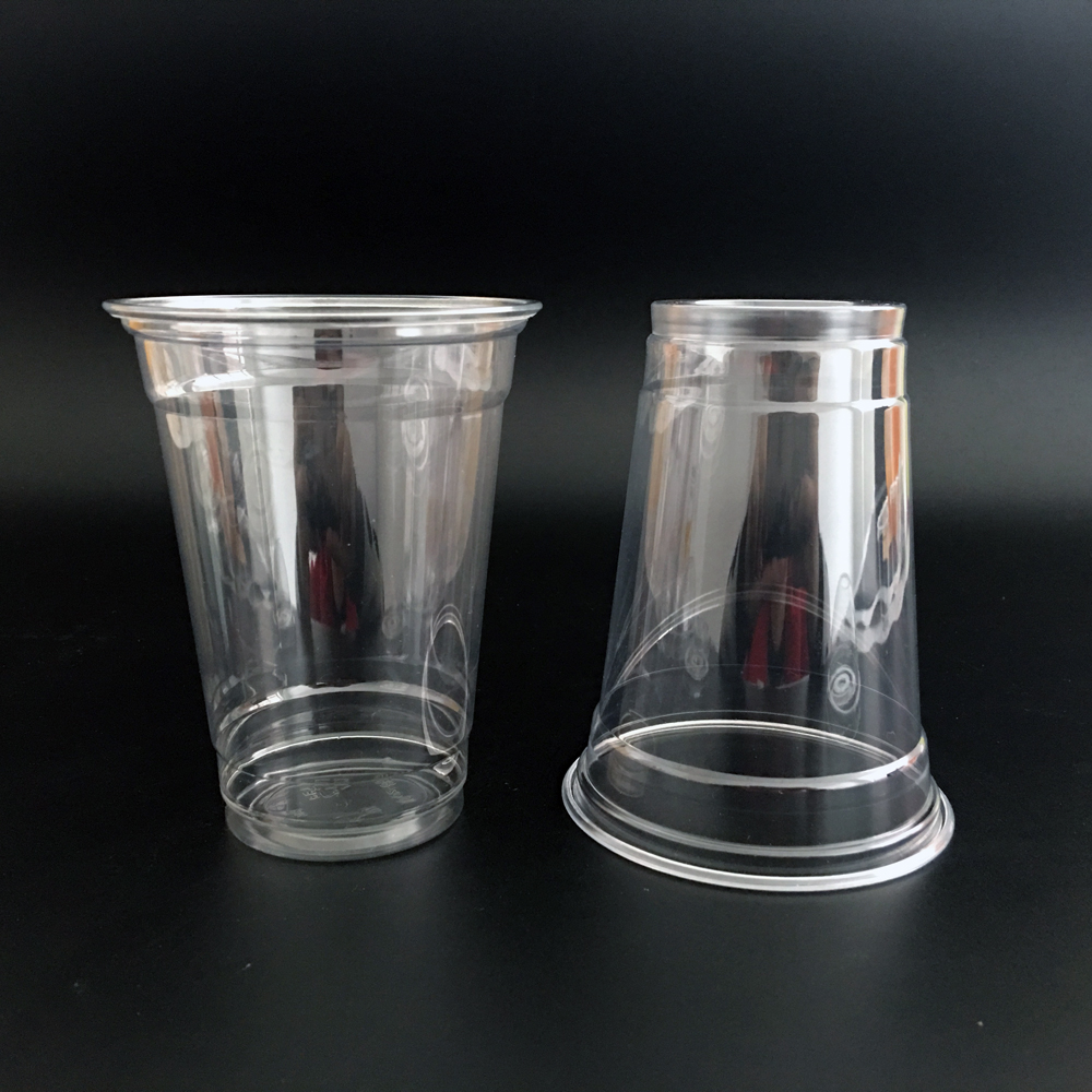 10oz 300ml cold beverage frappe juice disposable plastic pet cold coffee cup