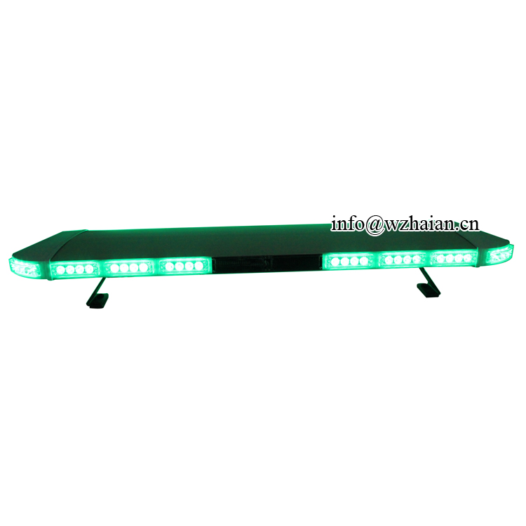 Green Led Light Bars With Siren Speaker Amplifier Emergency Slim Lightbar Speaker