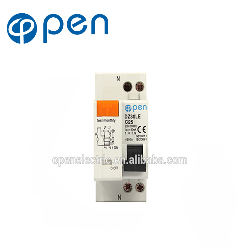 16 amp 32 amp низкое напряжение IP + N типы C25 Электрический автоматический выключатель rcbo