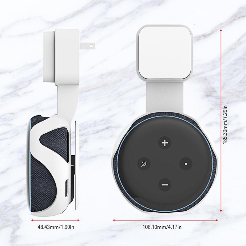 Настенный держатель-вешалка для Amazon Alexa Echo Dot 3nd Generation, компактный кронштейн, аксессуары