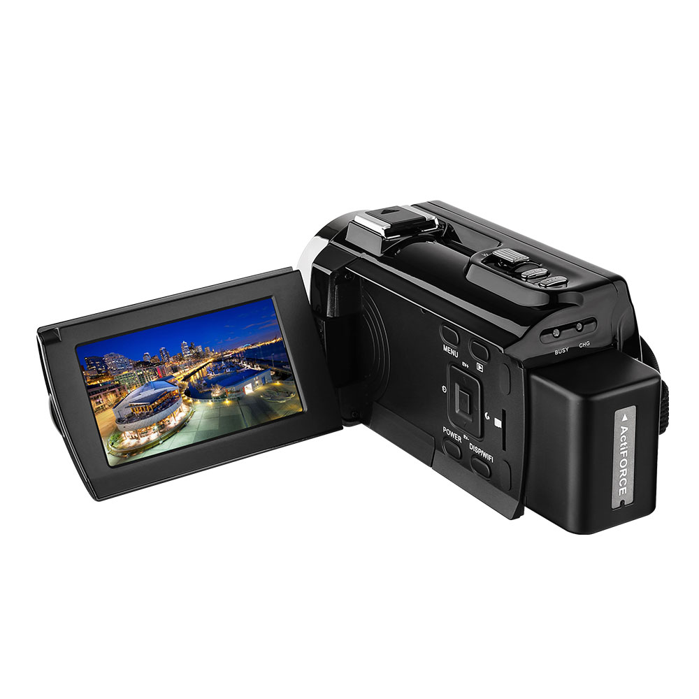 2880*2160 черный 4k цифровая видеокамера с 13MP объектив 3 дюймов сенсорный экран