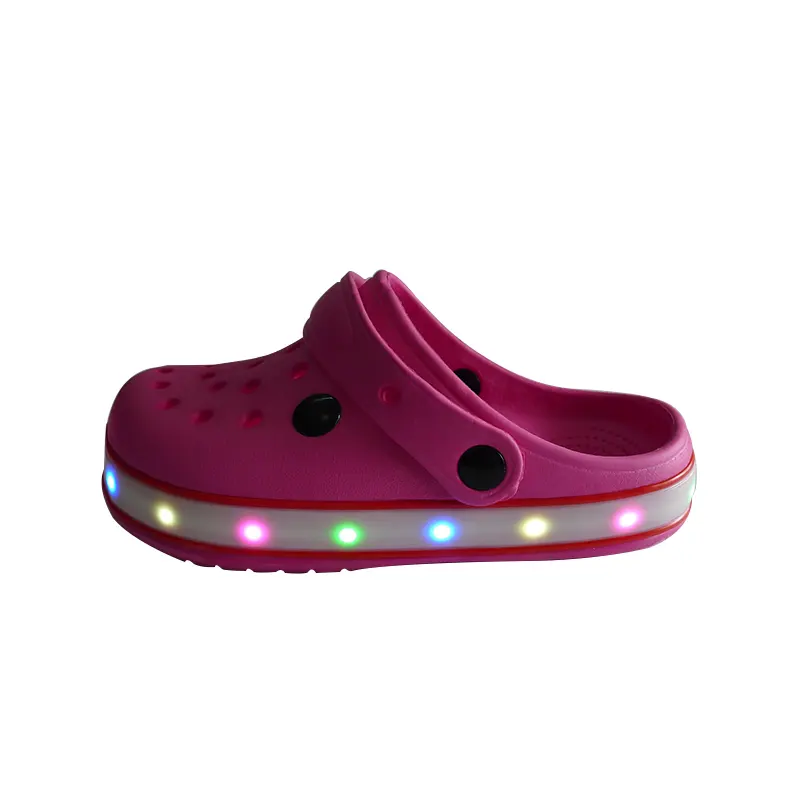 Good Quality Led Kids Fancy Lighting Clogs Eva Sandal Slipper shoes