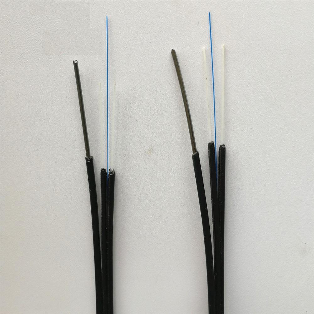 Открытый FTTH Drop Kabel 1 ядро подземный волоконно-оптический кабель со стальной проволокой усиленный плоский/бабочка Tyle