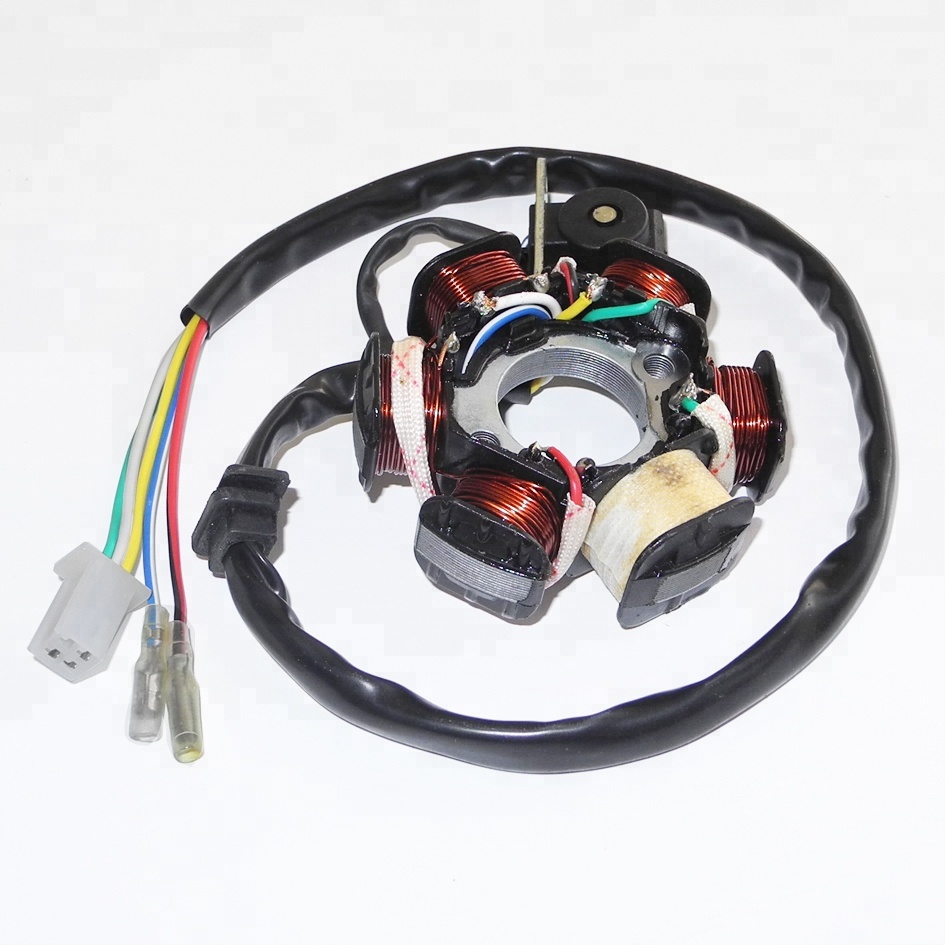 GY6 125cc 150cc Магнитный статор 6 полюсов 5 проводов для двигателя 152QMI,157QMJ, запчасти для ATV и скутера.