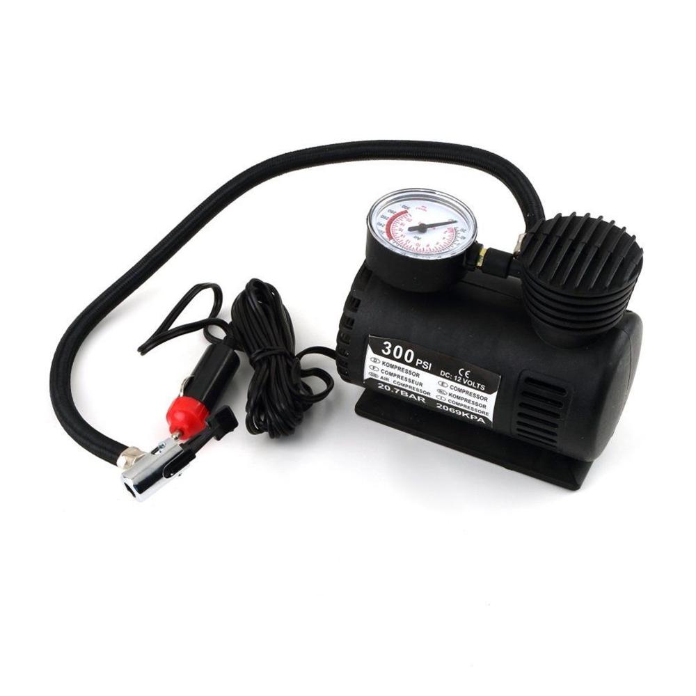 Air Compressor Pump Electric Tire Portable Mini 300PSI 12V Air Inflator Auto Car