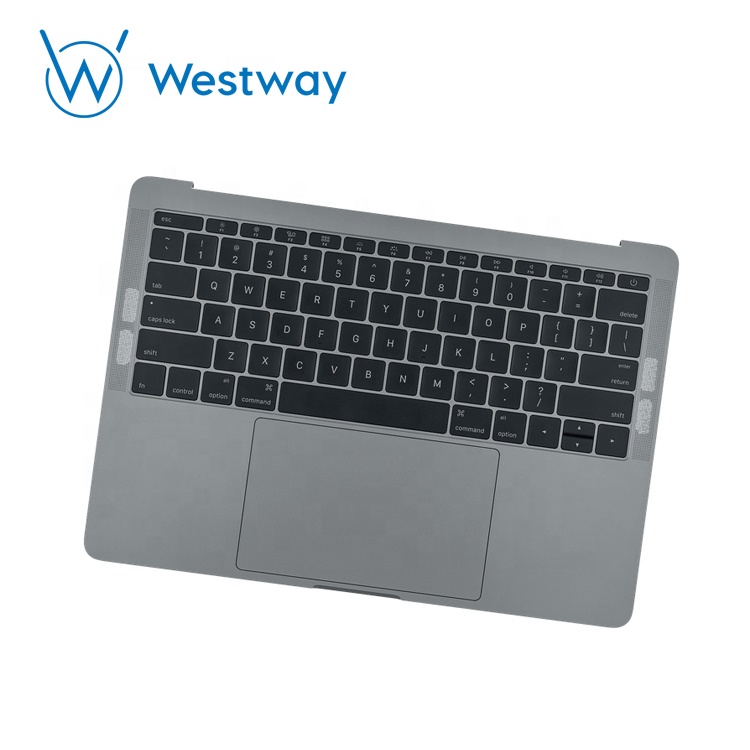 Подлинный оригинальный для Macbook Pro A1708 13 "Mid 2017 полный корпус Упор для рук в сборе с аккумуляторной клавиатурой тачпадом