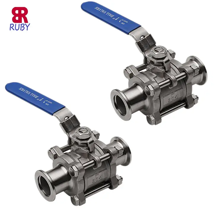 For Dairy products Cosmetics Food and Chemical fields KF16 KF25 KF40 KF50 Vacuum Ball Valve