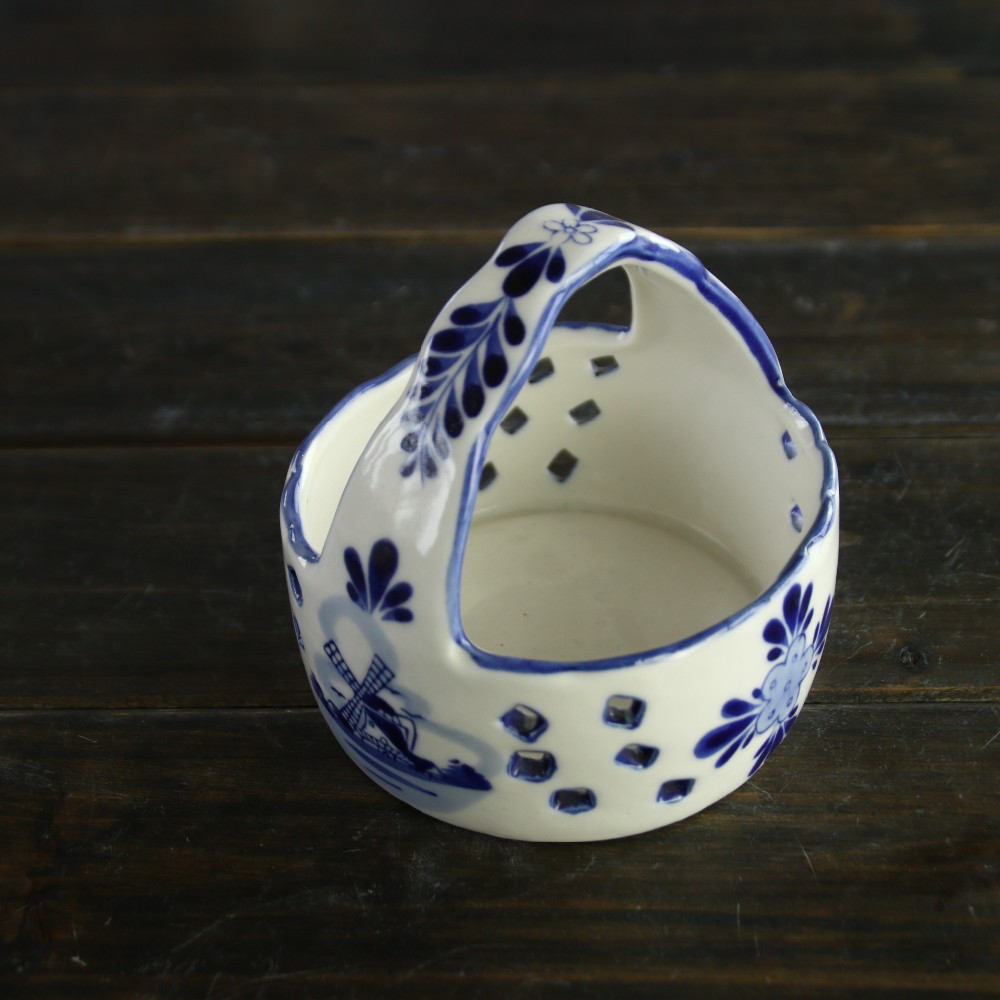Delft керамический синий и белый держатель зубочистки Мини Корзина