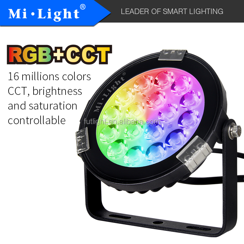 Установленный заподлицо 9 Вт/9 Вт RGB цвет меняется LED gardenspotlight + пульт дистанционного управления 4-ZONE/8 зон беспроводной контроль умный сад LED освещение