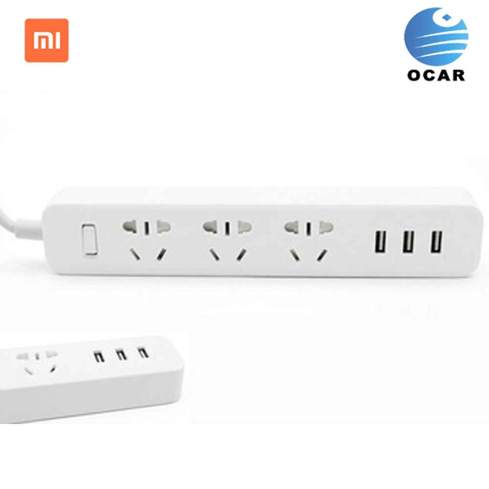 Оригинальный Xiaomi Powerstrip Быстрая зарядка 3USB розетка патч-плата многоцелевой смарт-блок питания