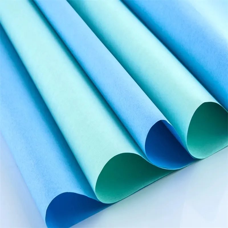 Креп бумага стример украшения синий пастельный креп бумага
