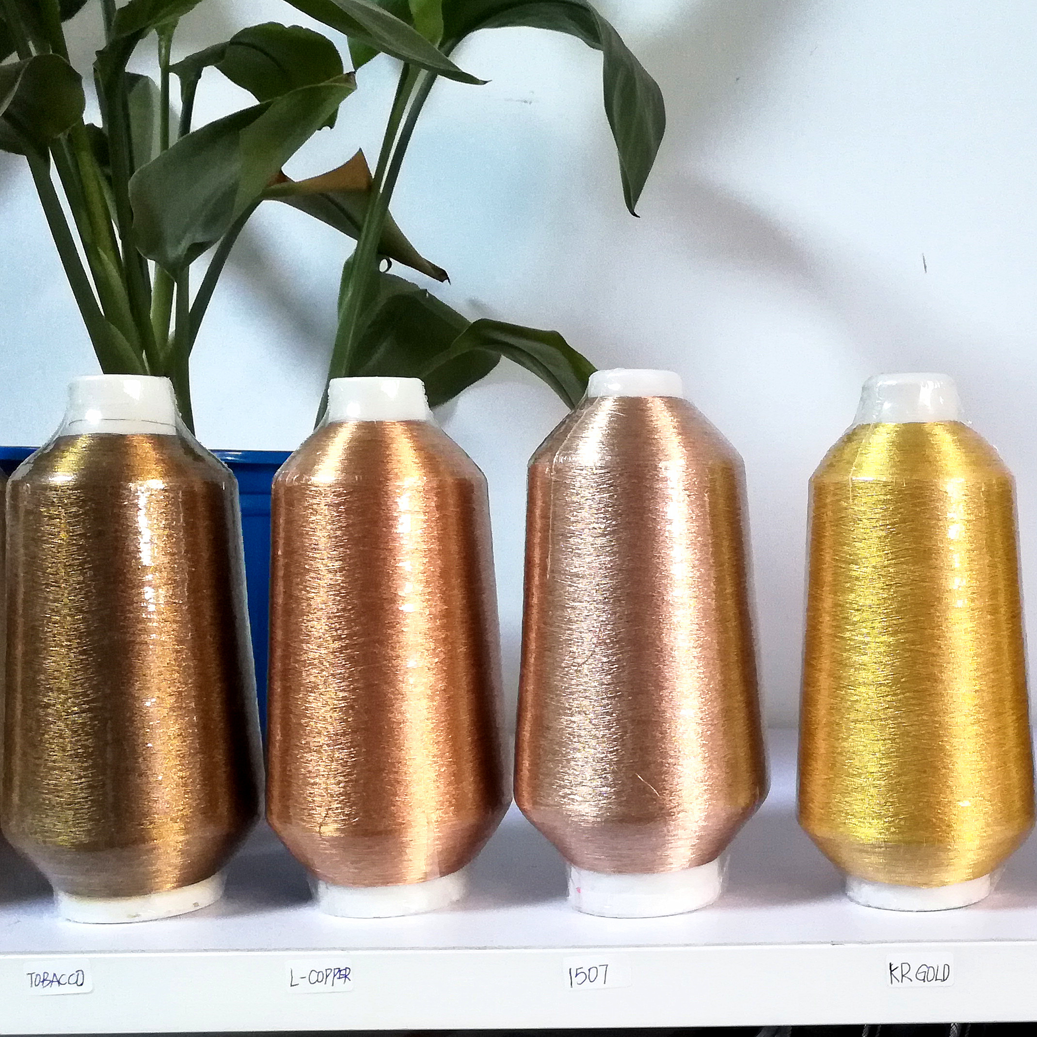 Металлическая пряжа 1502 1552 7275 KR gold copper табачная, рынок Пакистана