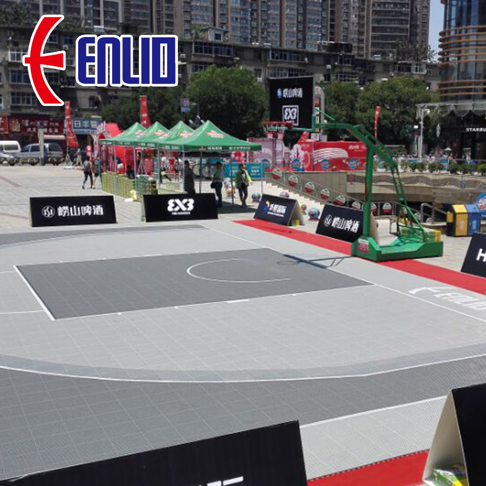 Спортивный настил FIBA 3x3 для баскетбола на открытом воздухе для соревнований