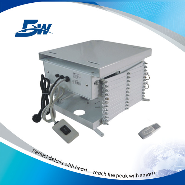 Three sets scissor motorized power projector lift for multi-functional hall