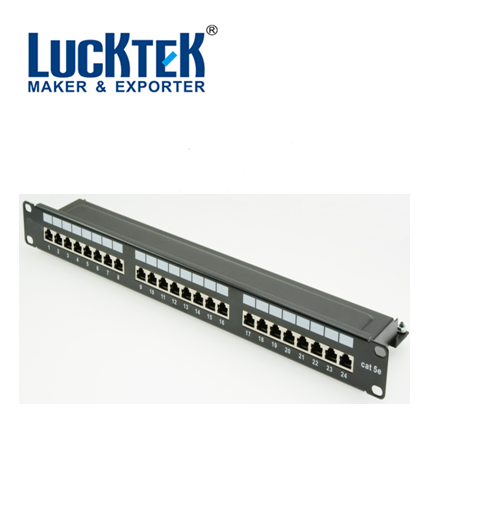 19 "1U 24-портовый Cat.5e экранированный патч-панель