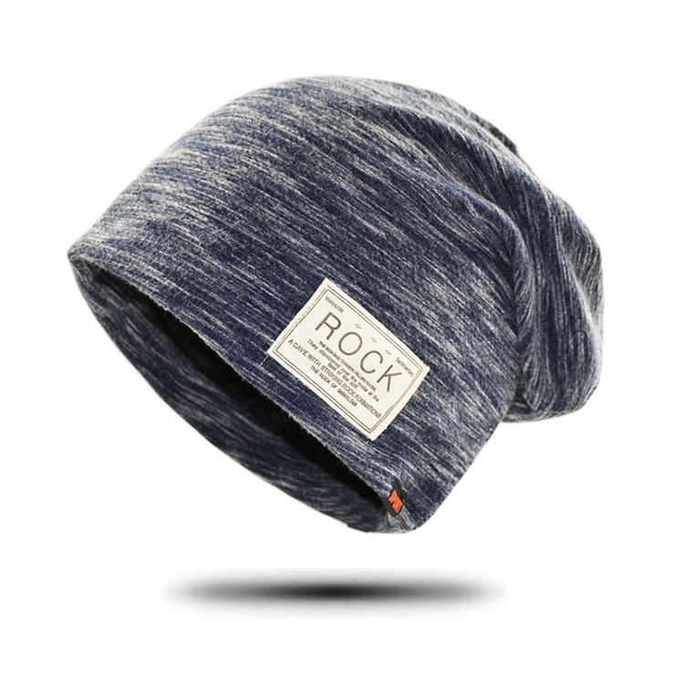 Мягкий мешковатый дизайн 100% хлопок меланжевый цвет унисекс Джерси Beanie Hat Cap