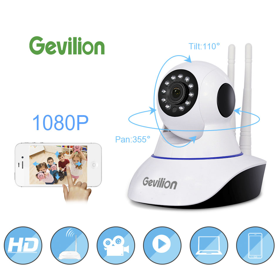 Gevilion Новый двухстороннее аудио ночное видение камера безопасности Ip беспроводной мини