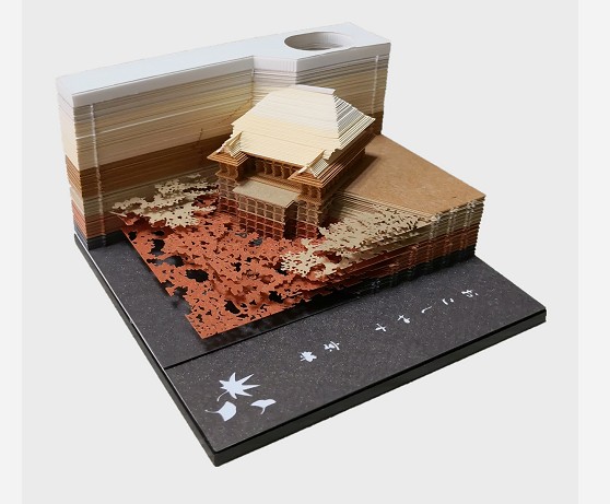 3D по индивидуальному заказу киемидзу-Дера форма блокнот бумаги для заметок на клейкой основе