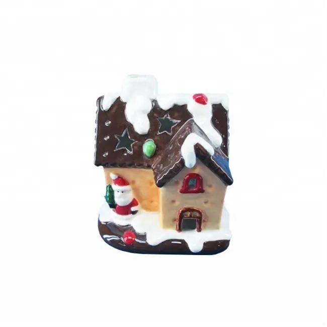 Gingerbread Cookie Type Ceramic Christmas Houses Decorative Ceramic Christmas House Custom Christmas Village Houses