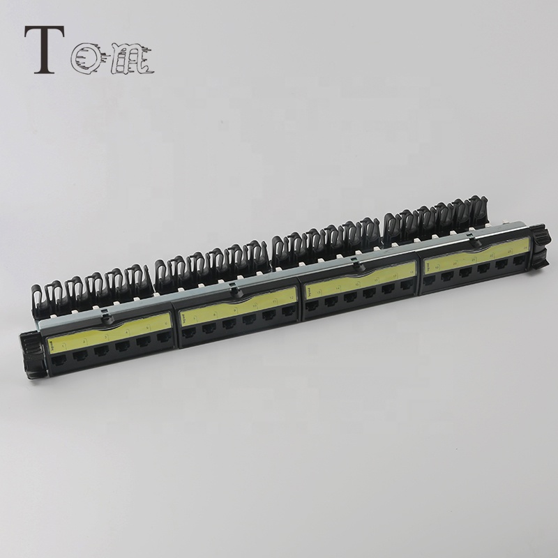 TOM-PN-08 полная загрузка CAT6/CAT6A 24 порта UTP Legrand патч-панели тип Legrand утф коммутационная панель