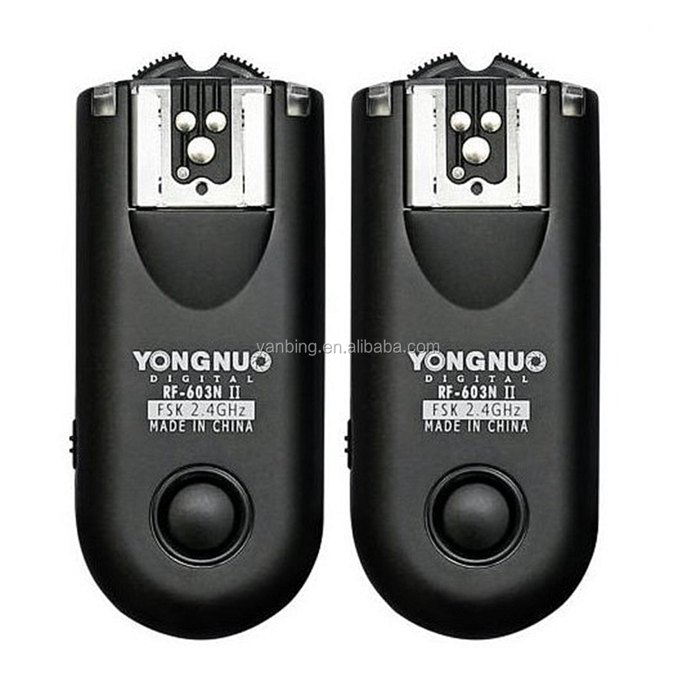 Светодиодная лампа для видеосъемки YONGNUO RF-603II беспроводной спуск затвора по интерфейсу триггер вспышки камеры для Nikon D850 D7200 D3s