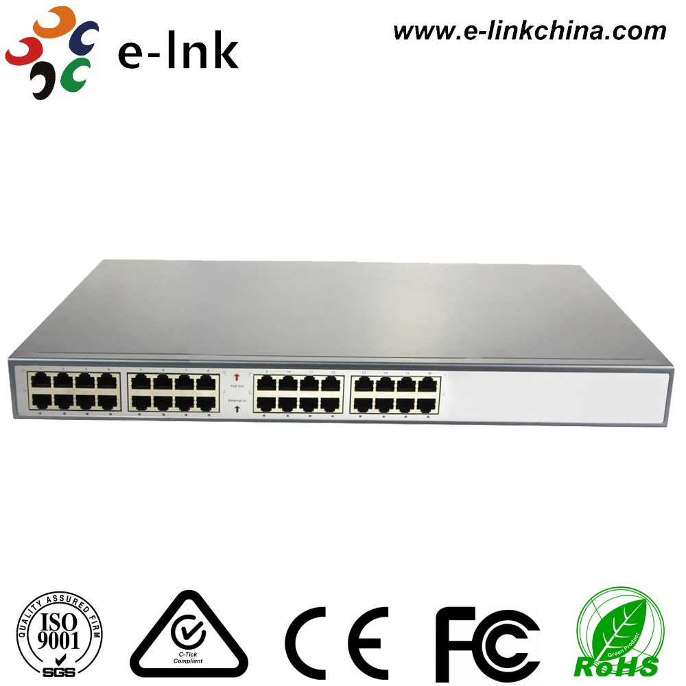 10/100/1000 Мбит/С IEEE802.3at 30 Вт 16 Порт Poe