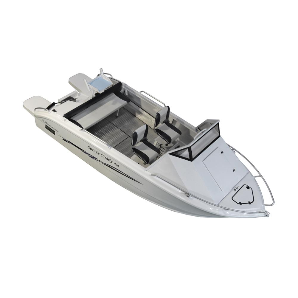 2018 New small aluminum racing cabin motor boat for sale