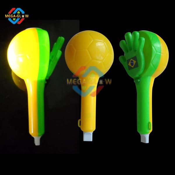 4 In 2020 Football Cheering Custom Logo LED Whistle Maraca Clapper