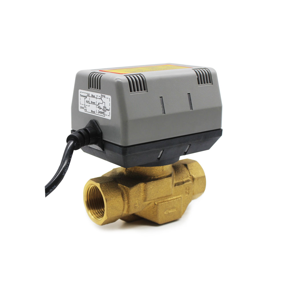 12V ~ 220V SPDT моторизованный латунный клапан ворот соленоида воды для термостата
