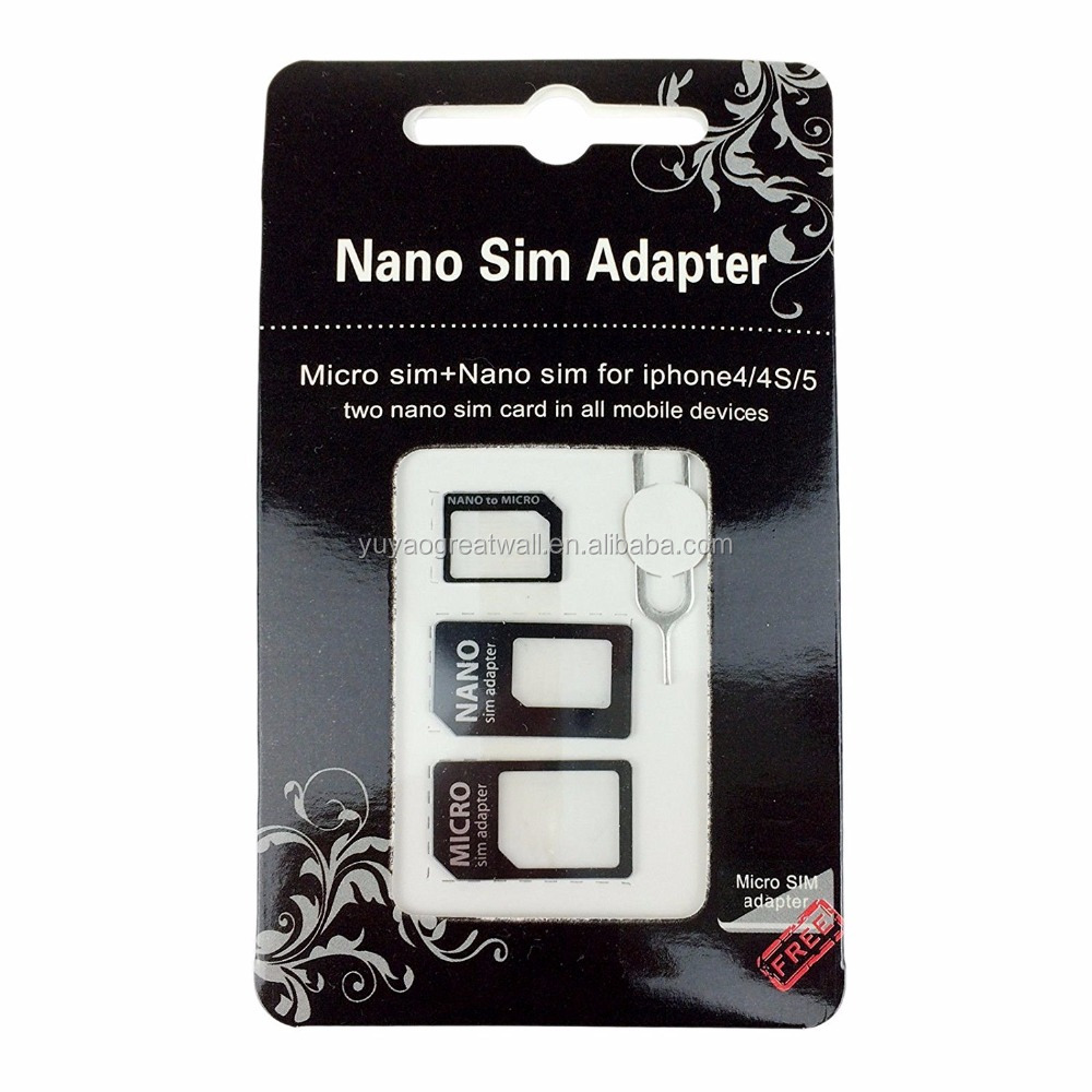 Адаптер SIM-карты Nano Micro Standard Aplus-чехол 4 в 1 наборы преобразователей