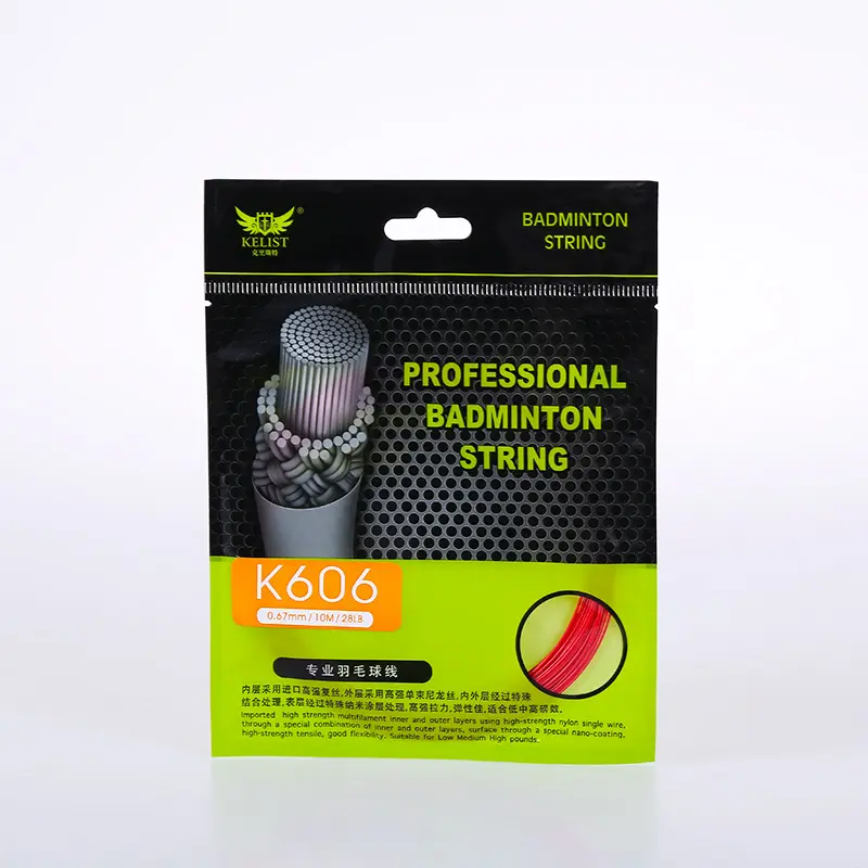 K606 High Quality KELIST Badminton String 0.67MM/10M