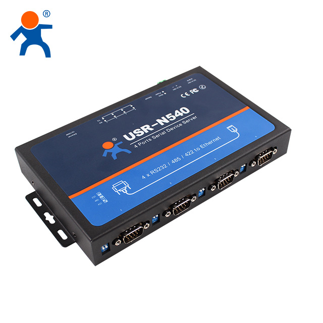 USR-N540 новые серверы серийных устройств, 4 порта RS232 RS485 RS422 к Ethernet RJ45 с функцией DNS DHCP на веб-странице