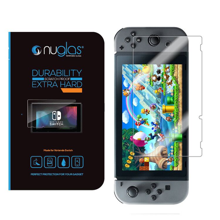 Бренд Nuglas для Nintendo Switch ультрапрозрачное закаленное стекло 9H 0,33 мм защита для экрана от царапин