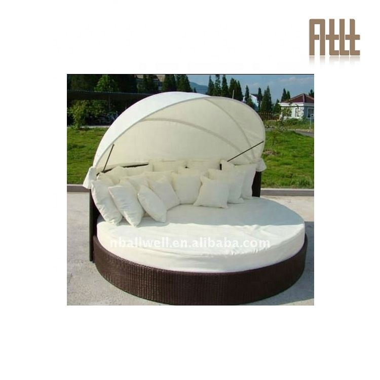 Awrf8020 уличная мебель, недорогая круглая кушетка с навесом