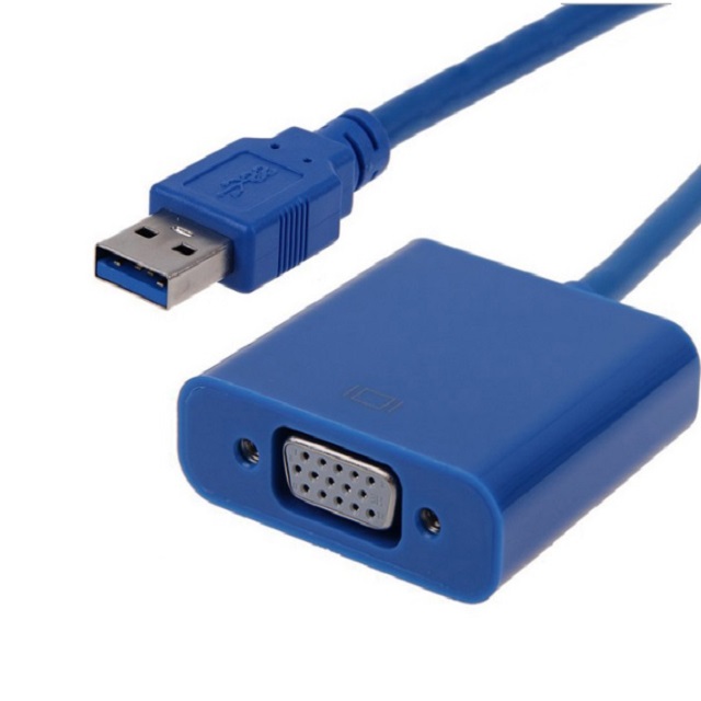 Горячая продажа мини USB 3,0 к VGA адаптер конвертер с чипсетом