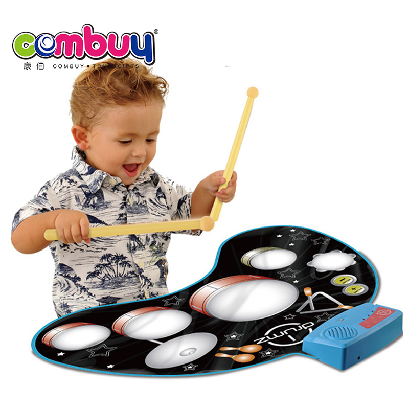 Electronic jazz playmat kit music carpet hand roll up drum