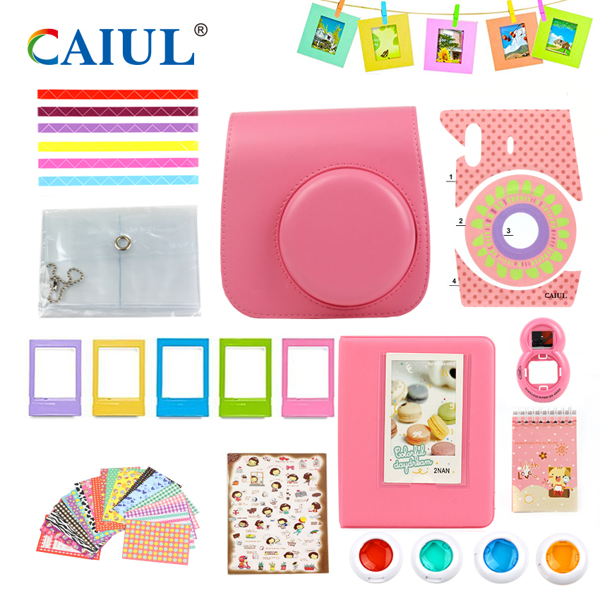 Превосходное качество Fuji Instax Mini 8/Mini 9 камера аксессуары кожаная сумочка наборы для ухода за кожей
