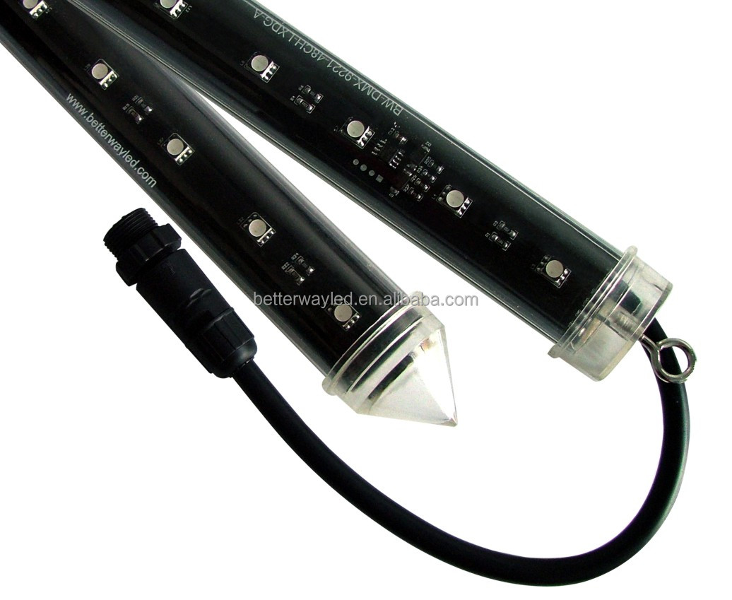 3D эффект вертикальные трубки SMD5050 64LED/шт водонепроницаемый висит Праздник Рождественская елка освещение