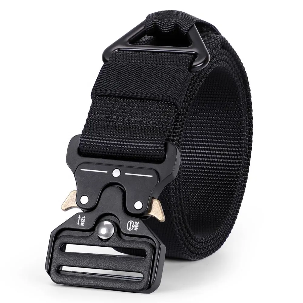 Tactical Rigger's Belt Webbing Riggers Nylon Web Belt with Heavy-Duty Quick-Release belt