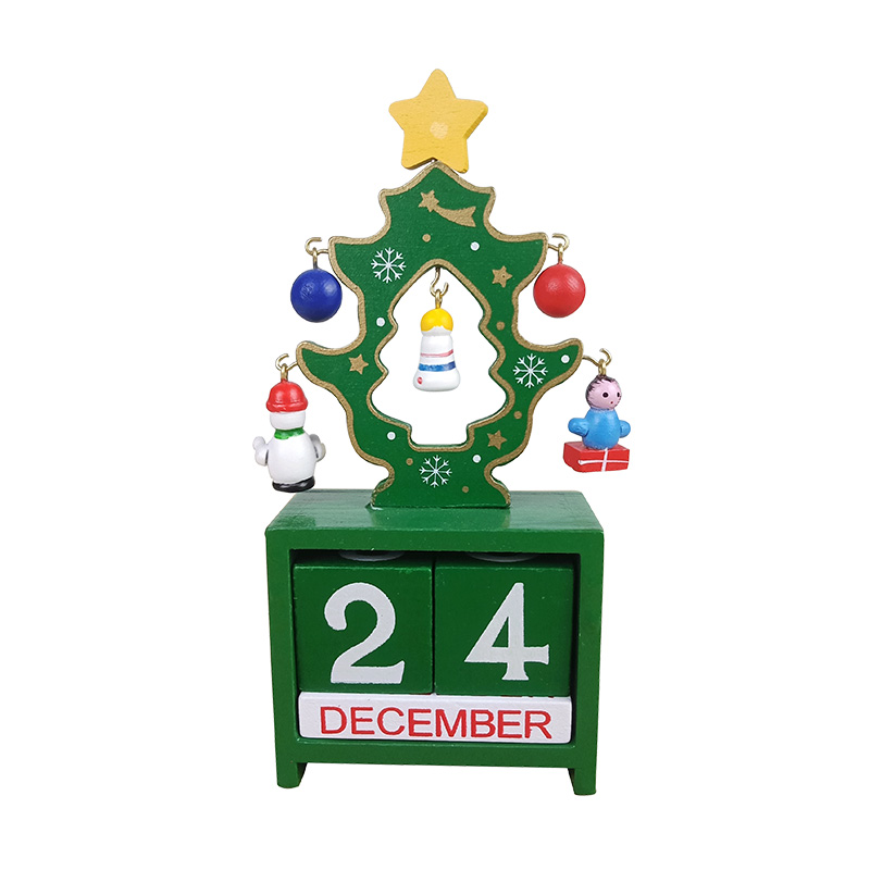 Wholesale 2018 New Lovely Wooden Custom Elk Craft Supplies Ornaments Xmas Doll Toy Party Christmas Gift Kids Home Decoration