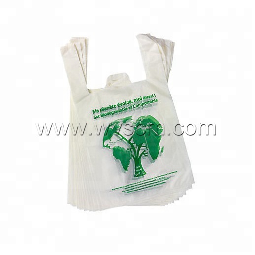 100% Compostable Фабрика Продвижение Recyclable полиэстер футболка хозяйственная сумка