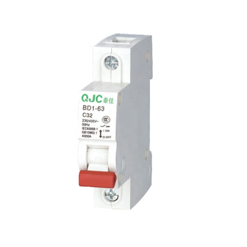 QJC OEM ODM ручная пресс-форма для дома Тип BD1-63 1 полюс 32A MCB мини-выключатель