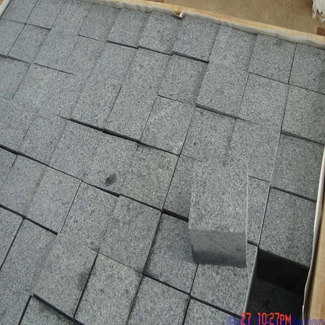 Огнестойкий серый гранитный куб 10x10x10 подъездные дорожки