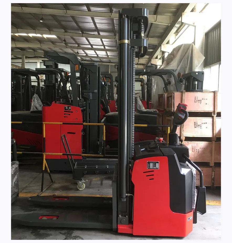 Low masts 4000lbs 4 meters electric stacker for indoor warehouse use